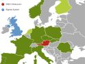 Landkarte zeigt Staaten mit Strompreiskompensation